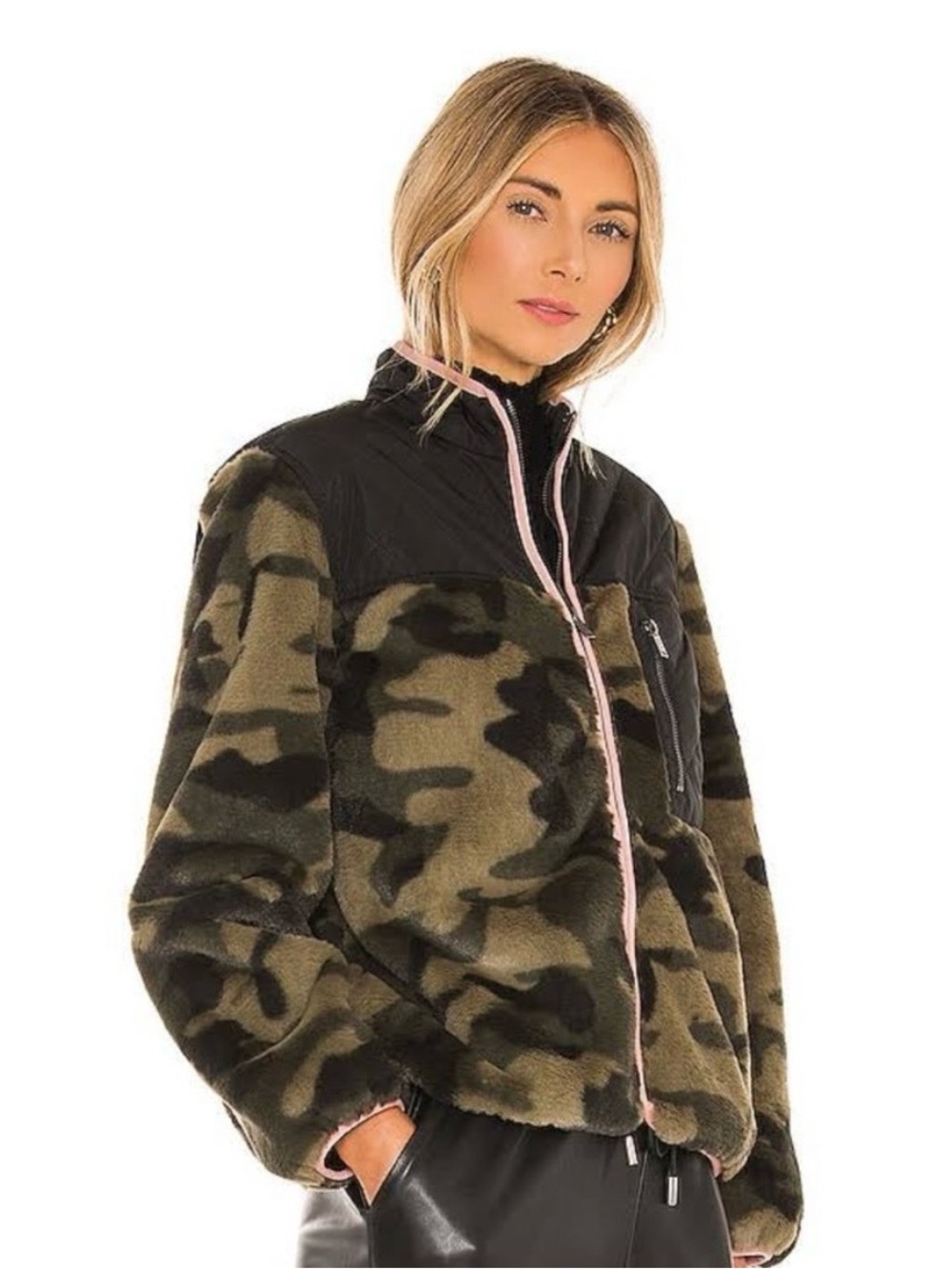 Rails Women's Wesley Camo Print Fleece Jacket